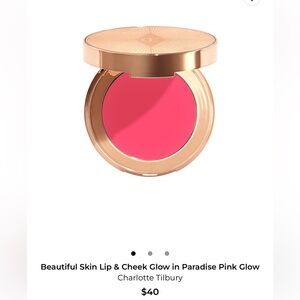 Charlotte tilbury beautiful skin lip and cheek glow in paradise pink glow!